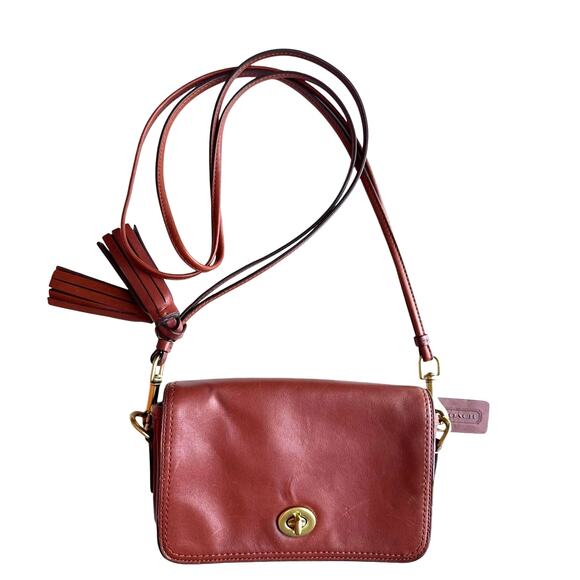 Coach 1941 Leather Crossbody Bag in Brown - Picture 1 of 7